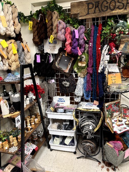 Alpacalypse Ranch booth inside San Juan Mercantile — click to view full image
